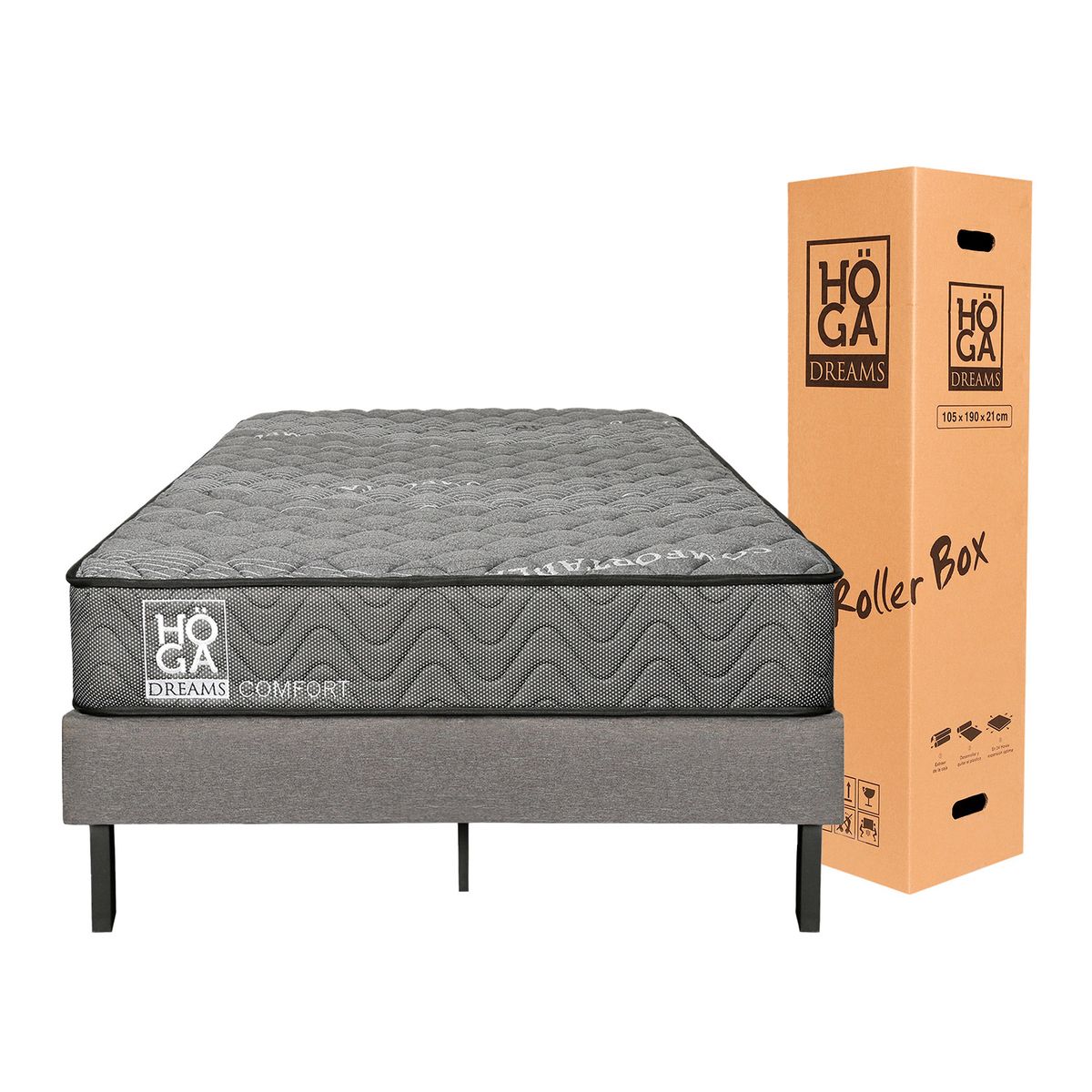 HOGADREAMS - Cama 1.5 plazas Koppla Blanco