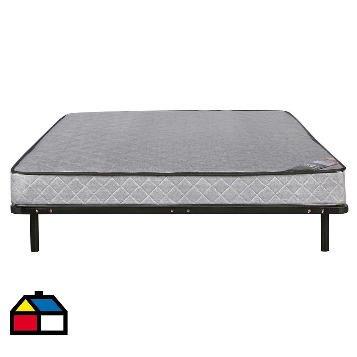 HOGADREAMS - Cama 2 plazas Bekvan Gris