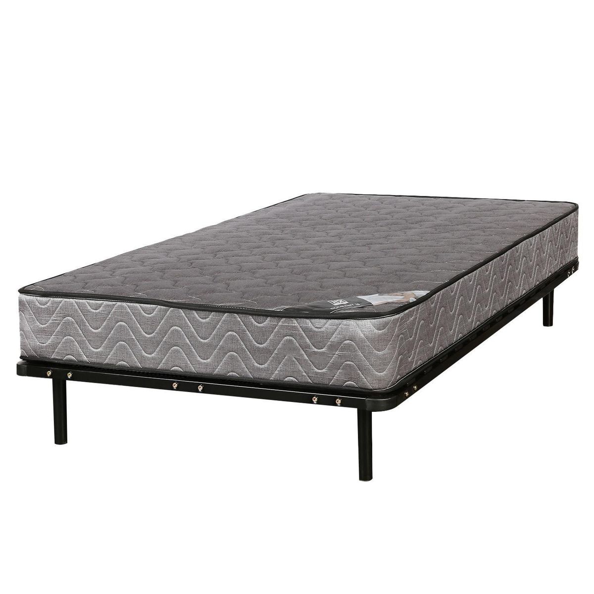 HOGADREAMS - Cama 2 plazas Bekvan Gris