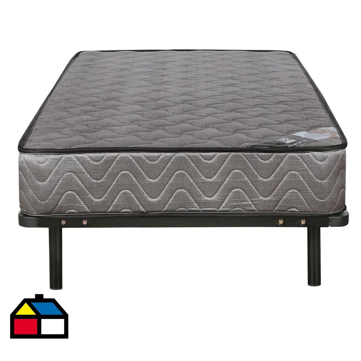 HOGADREAMS - Cama 1 plaza Bekvan Gris