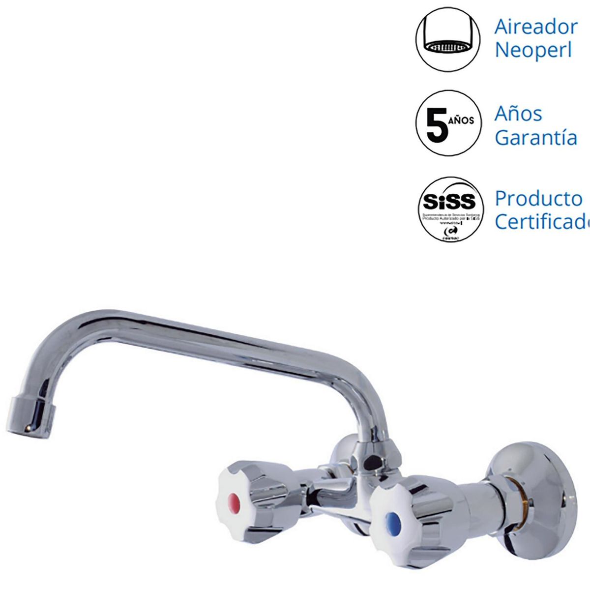 NIBSA - Combinación Lavaplatos Caburga Cromo