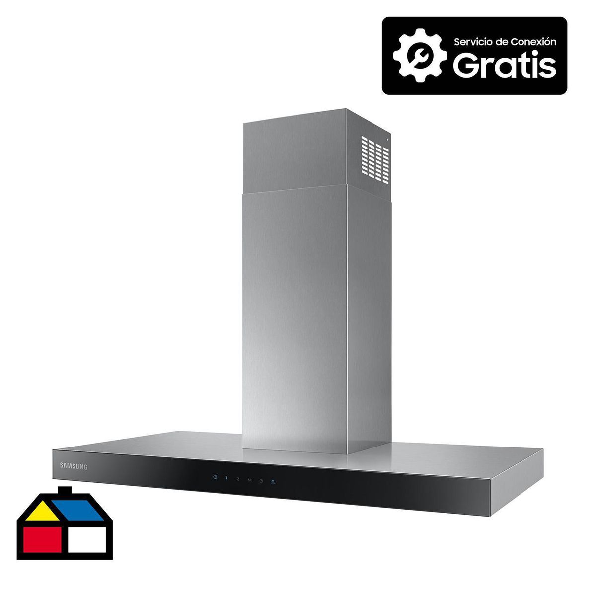 SAMSUNG - Campana Decorativa 90 cm Silver NK36M5070BS/ZS