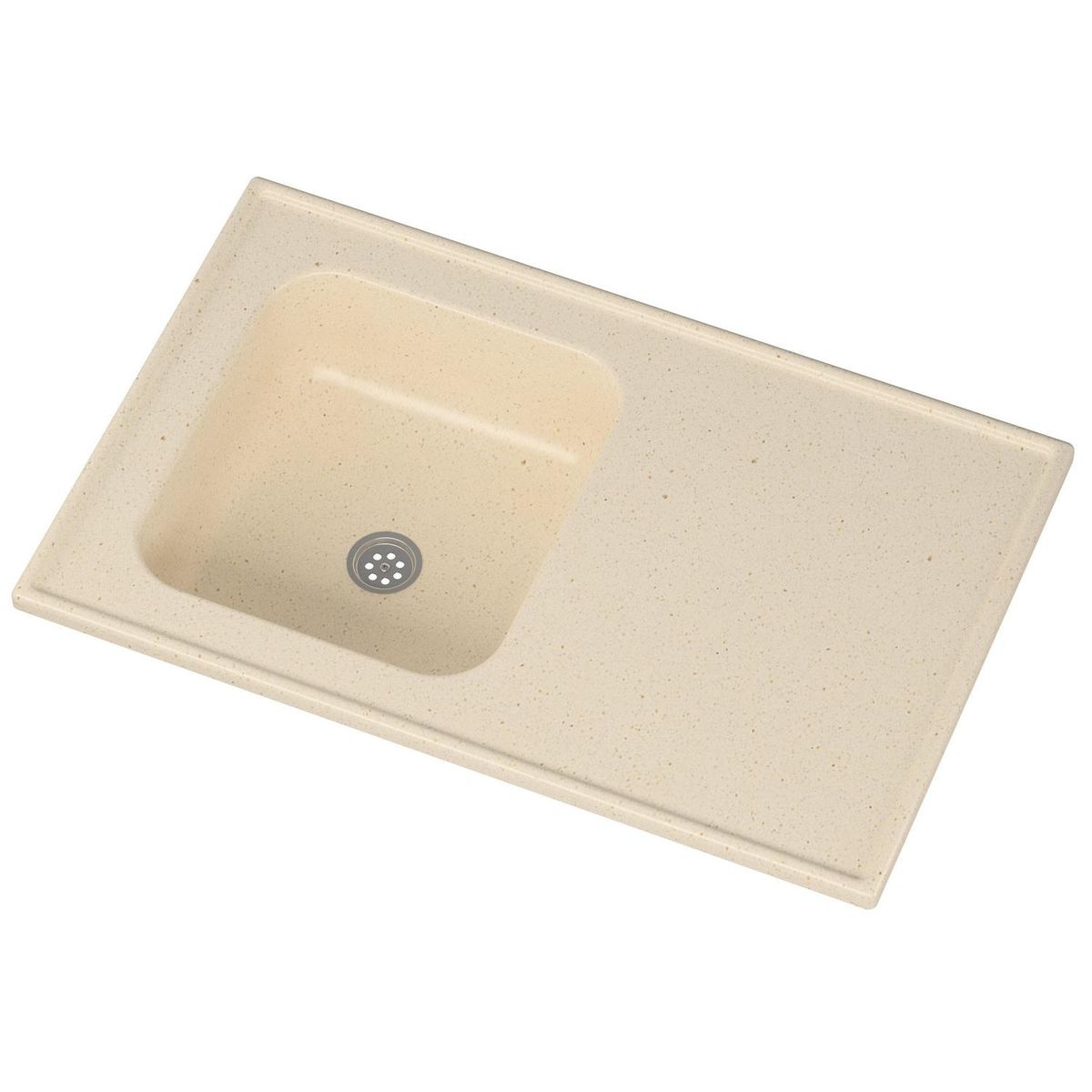 DURAFORT - Cubierta con Lavaplatos 51x80 cm de Mármol Sintético Beige