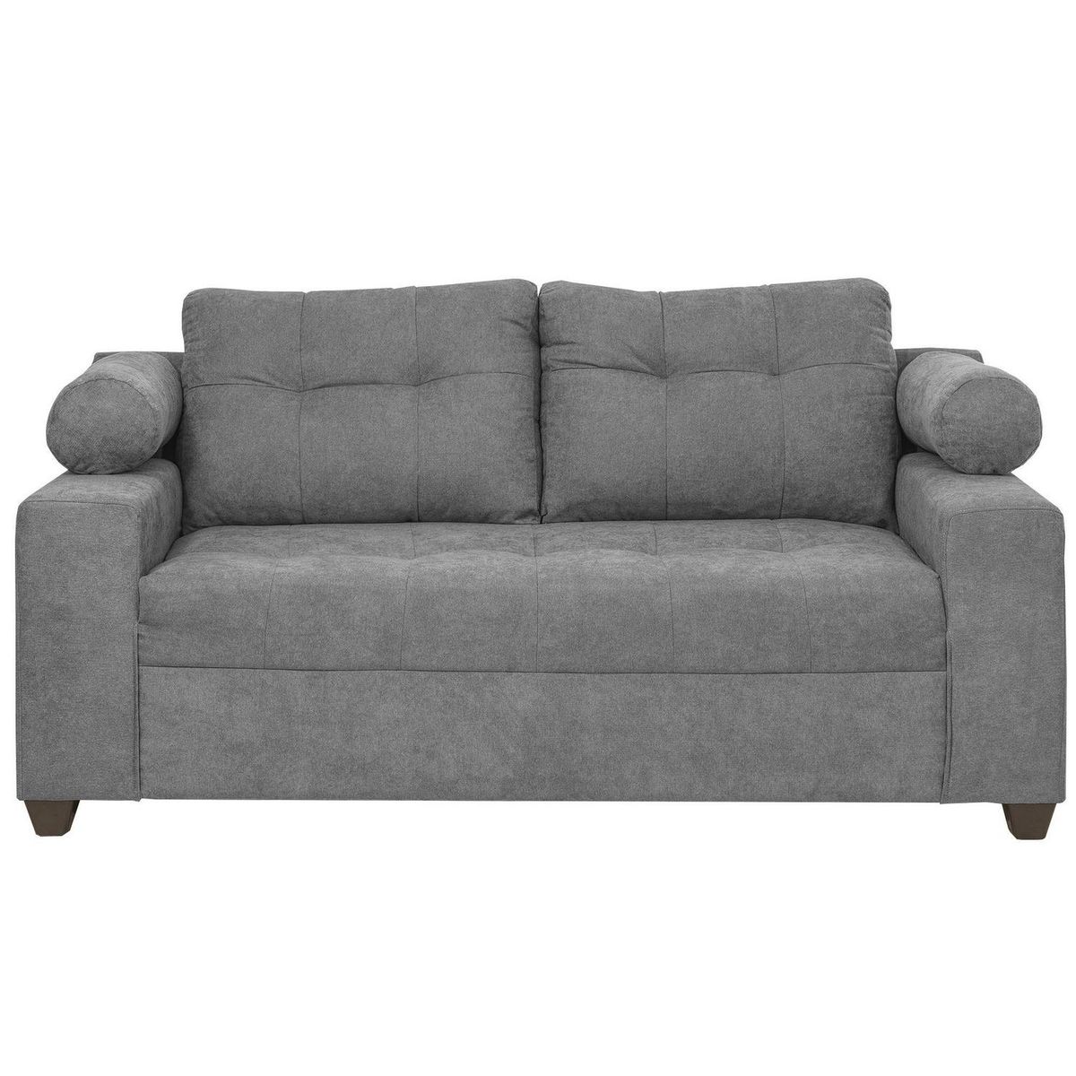 INTERMUEBLES - Sofá 2 cuerpos Le Mans 180x96x90 cm Gris