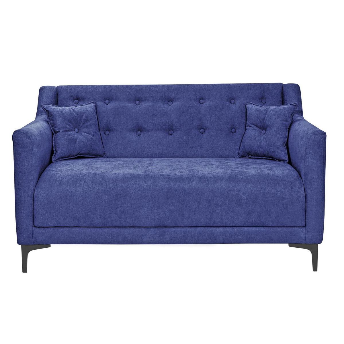 INTERMUEBLES - Sofá 2 cuerpos Conrad 135x80x77 cm Azul