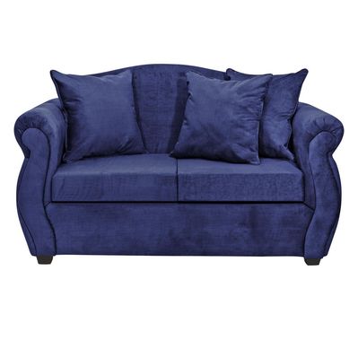 Sof 2 cuerpos Violeta felpa azul