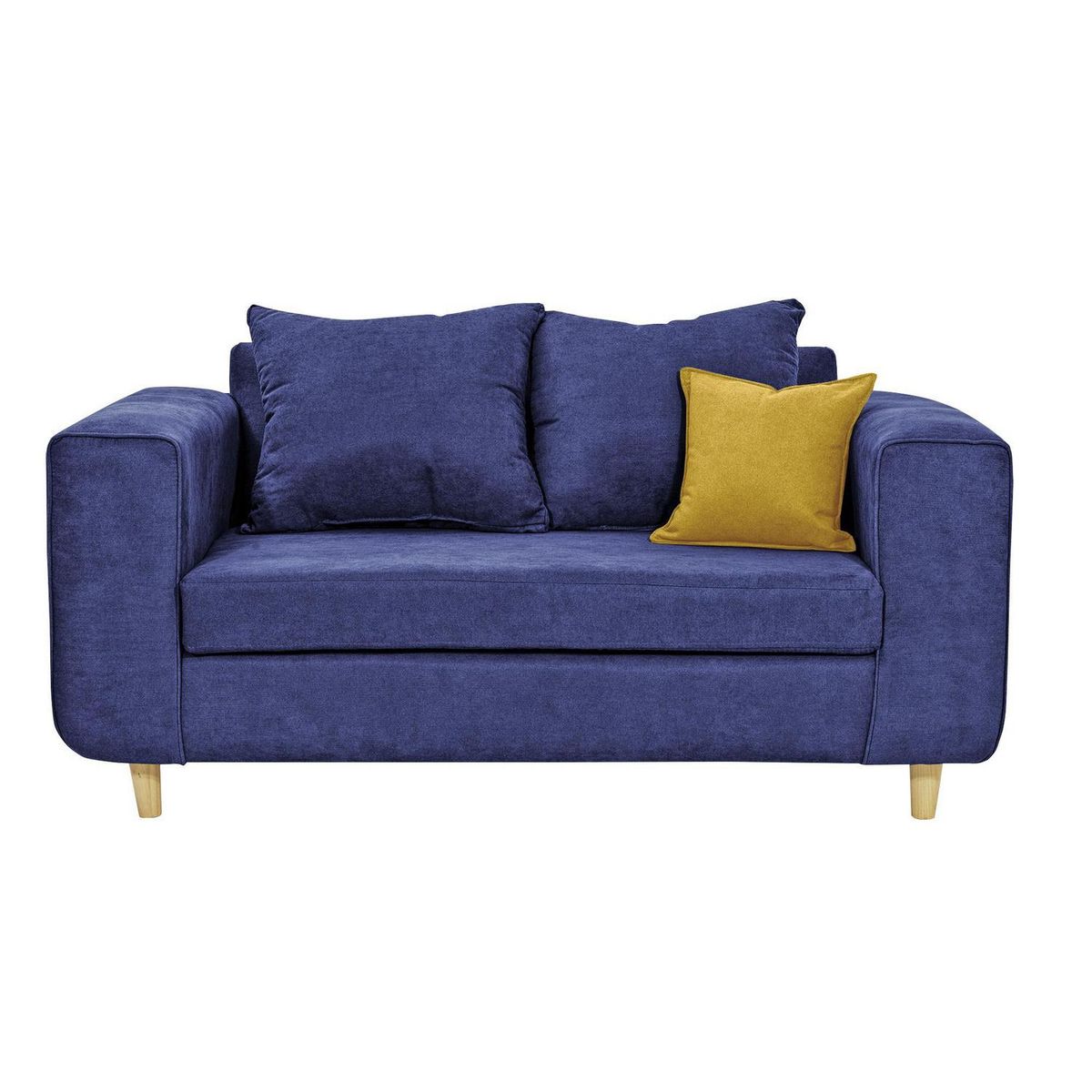 INTERMUEBLES - Sofá 2 cuerpos Eagle 165x81x89 cm Azul