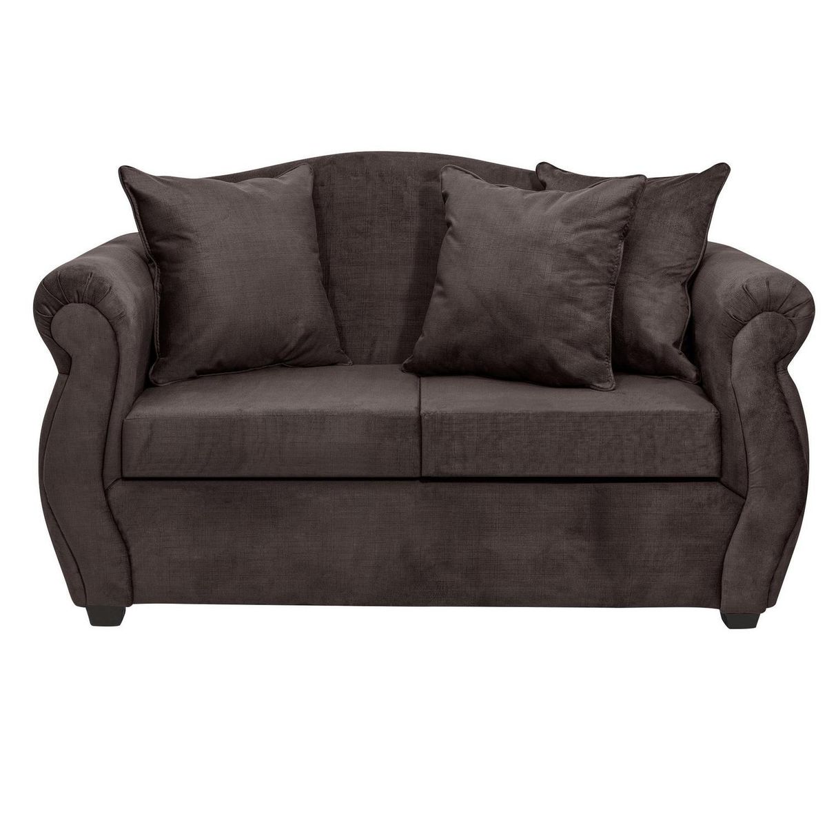 INTERMUEBLES - Sofá 2 cuerpos Violeta 150x93x83 cm Chocolate