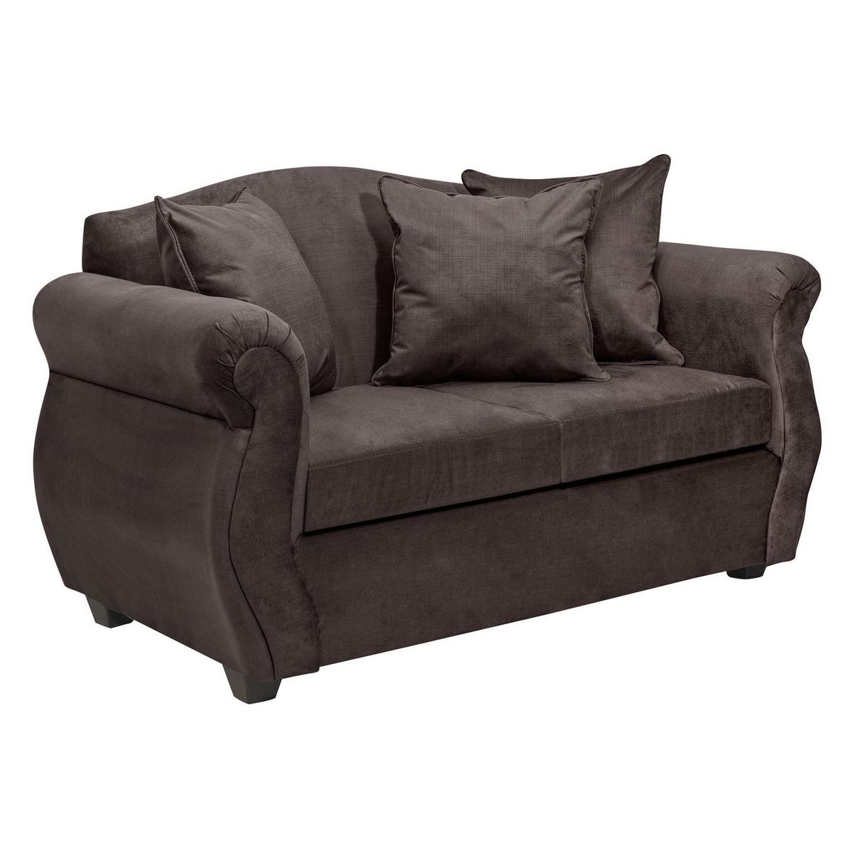 INTERMUEBLES - Sofá 2 cuerpos Violeta 150x93x83 cm Chocolate