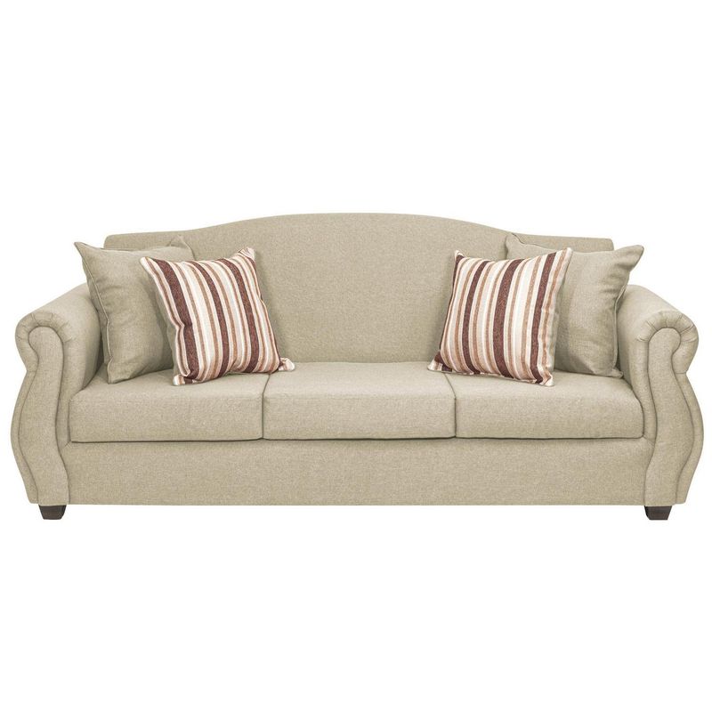 INNOVAMUEBLES - Sofá 3 cuerpos Violeta 210x93x83 cm Beige