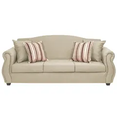 INNOVAMUEBLES - Sofá 3 cuerpos Violeta 210x93x83 cm Beige