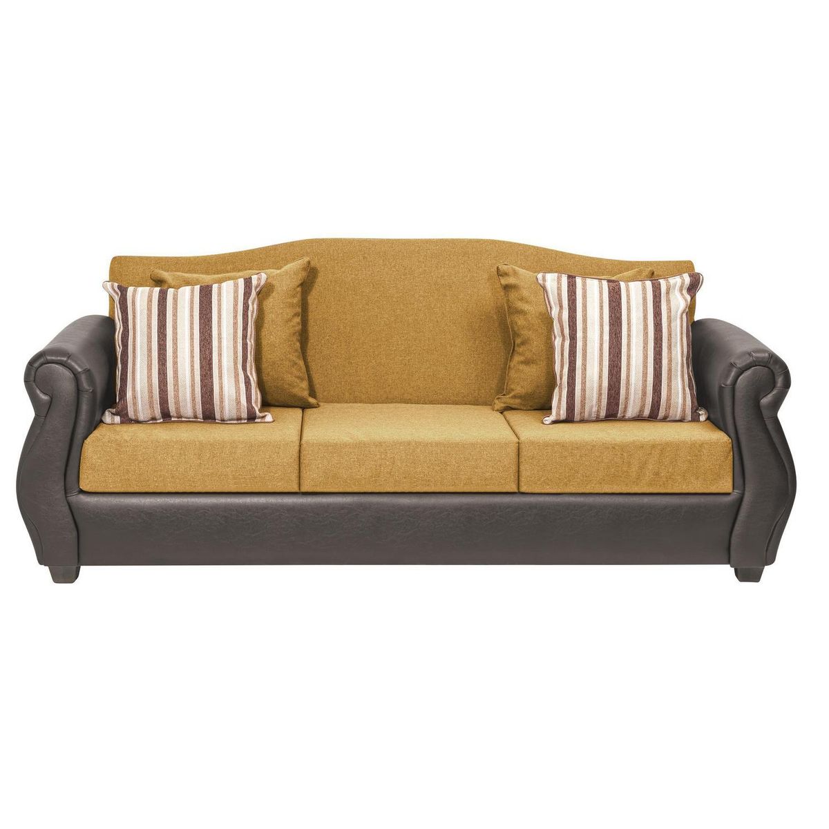 INTERMUEBLES - Sofá 3 cuerpos Violeta 210x93x83 cm Oro