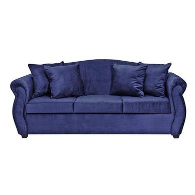Sof 3 cuerpos Violeta felpa azul