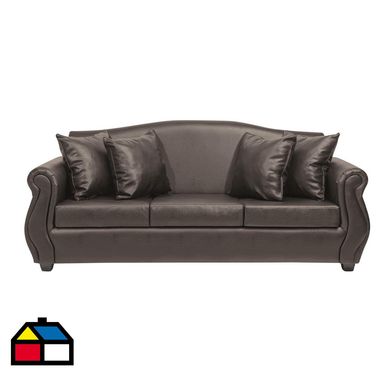 Sof 3 cuerpos Violeta pu caf envejecido