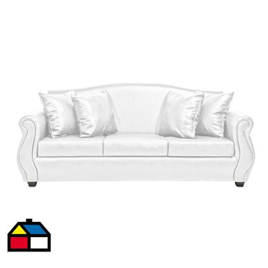 Sof 3 cuerpos Violeta pu blanco