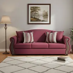 INTERMUEBLES - Sofá 3 cuerpos New Bugambilia 210x93x83 cm Rojo