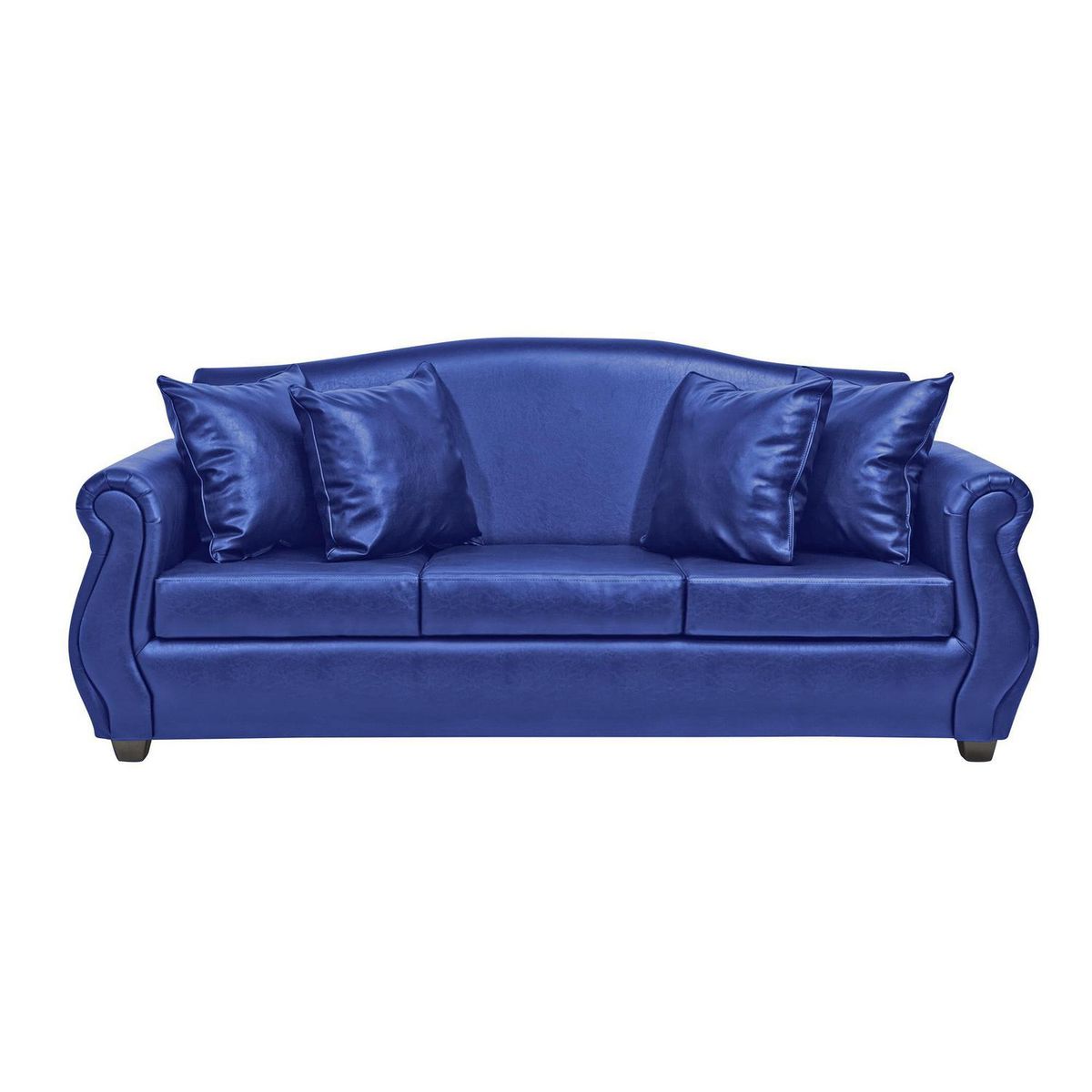 INTERMUEBLES - Sofá 3 cuerpos Violeta 210x93x83 cm Azul