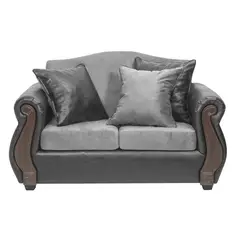 INTERMUEBLES - Sofá 2 cuerpos New Bugambilia 150x93x83 cm Gris