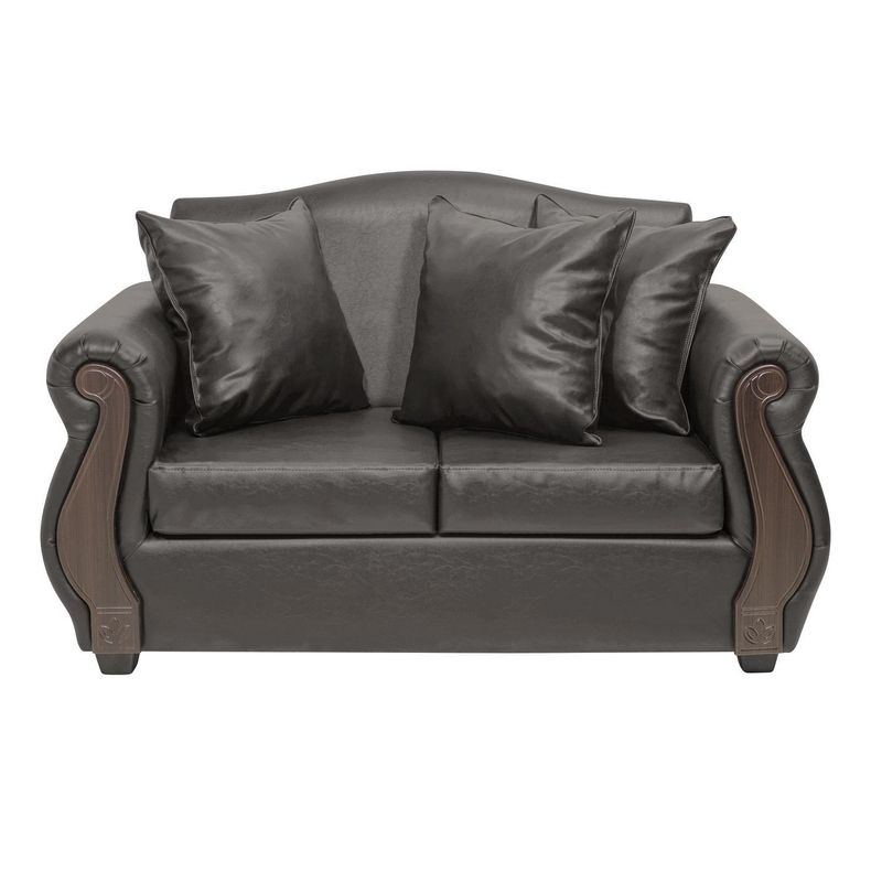 INNOVAMUEBLES - Sofá 2 cuerpos New Bugambilia 150x93x83 cm Café