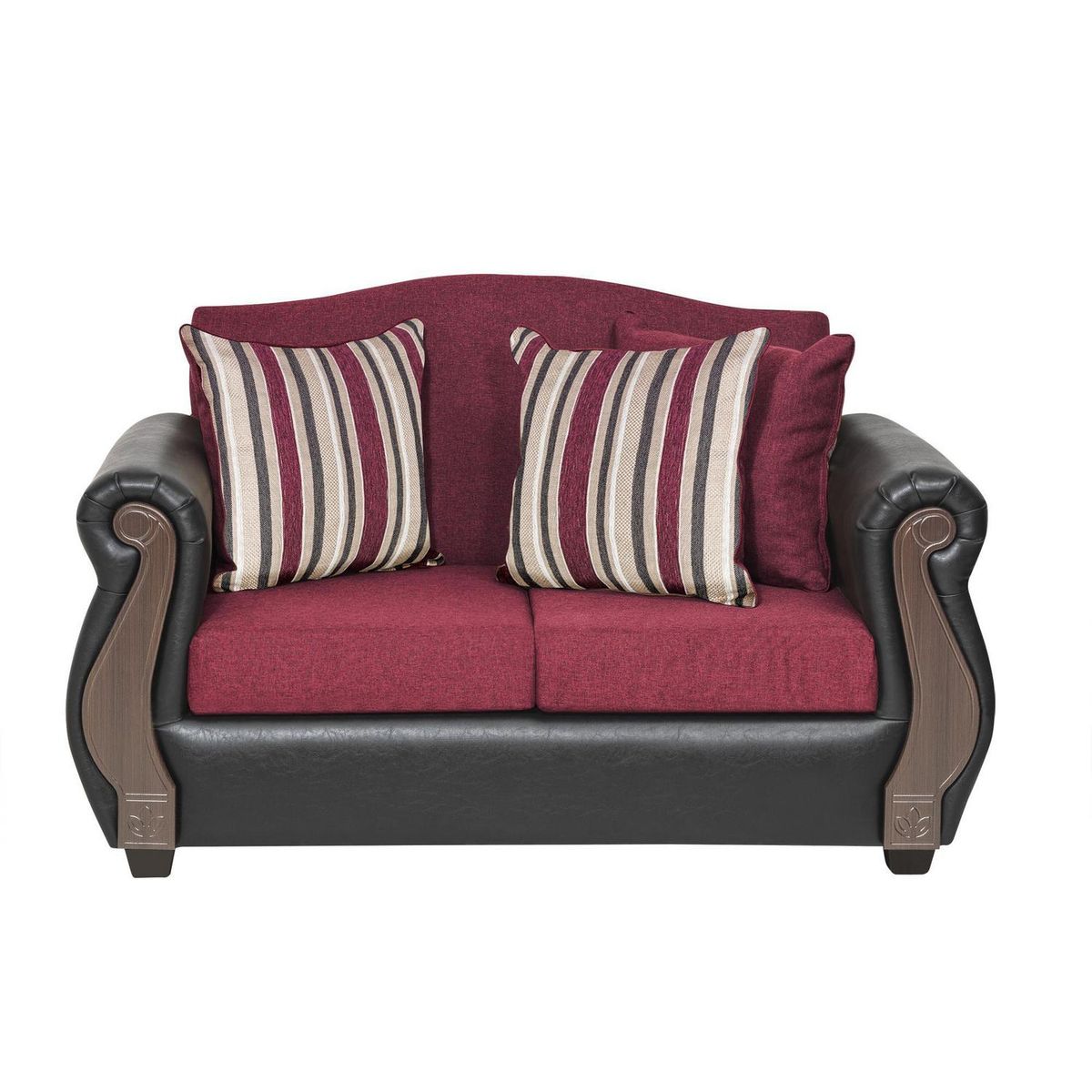 INTERMUEBLES - Sofá 2 cuerpos New Bugambilia 150x93x83 cm Burdeo