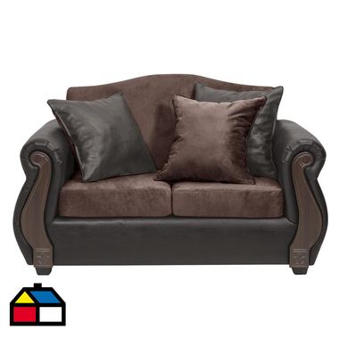 Sof 2 cuerpos New Bugambilia felpa chocolate / pu caf