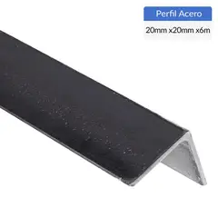 GENERICO - Ángulo Laminado Acero 20x20x3 mm 6 m