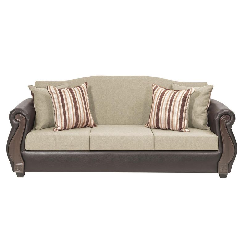 INNOVAMUEBLES - Sofá 3 cuerpos New Bugambilia 210x93x83 cm Beige