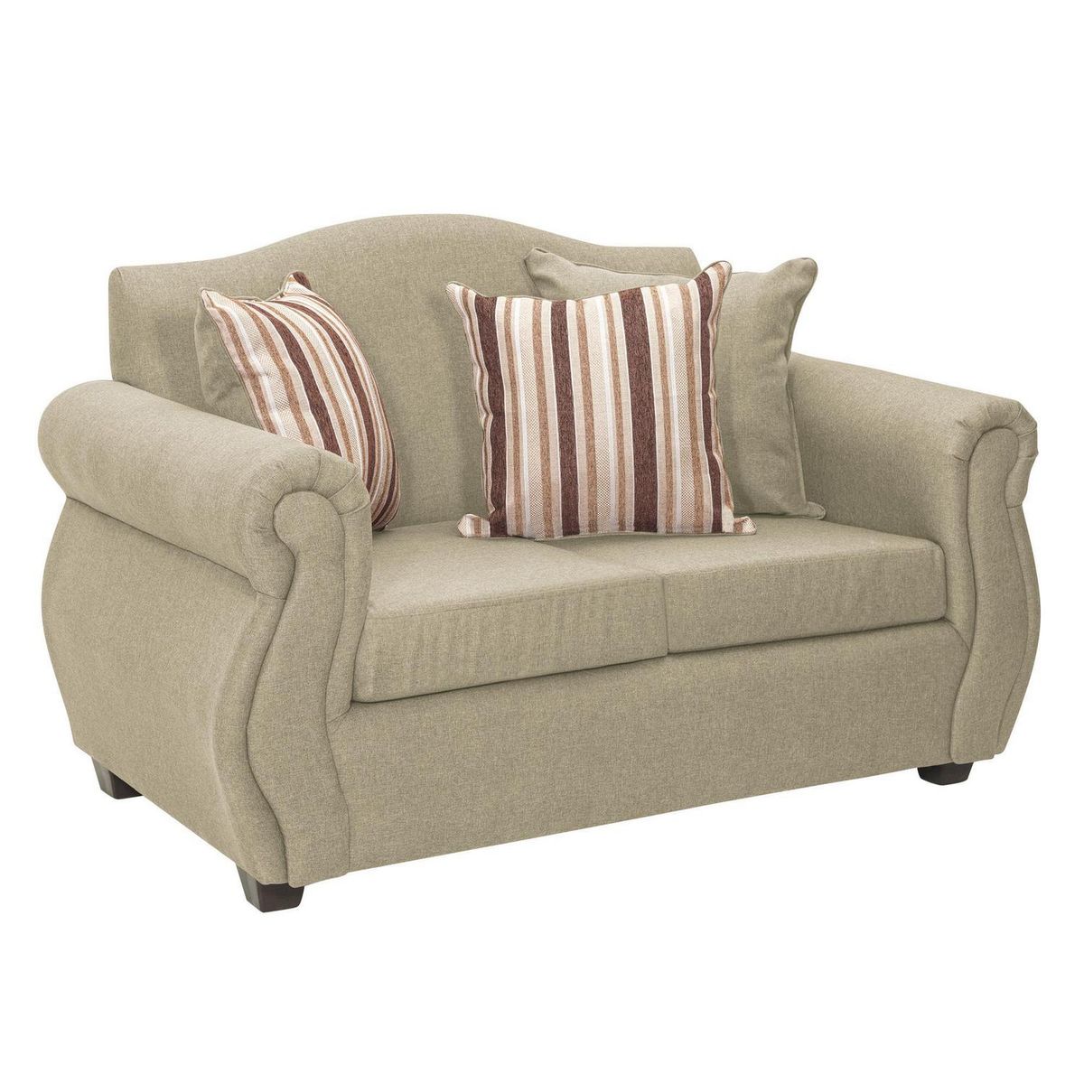 INTERMUEBLES - Sofá 2 cuerpos Violeta 150x93x83 cm Beige