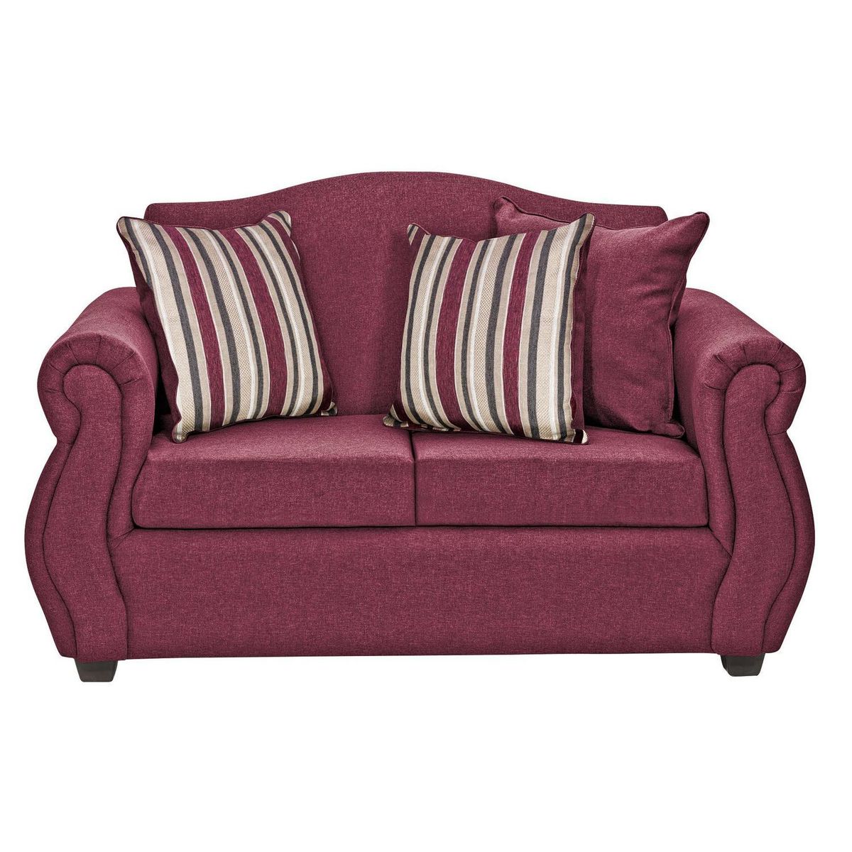 INTERMUEBLES - Sofá 2 cuerpos Violeta 150x93x83 cm Rojo