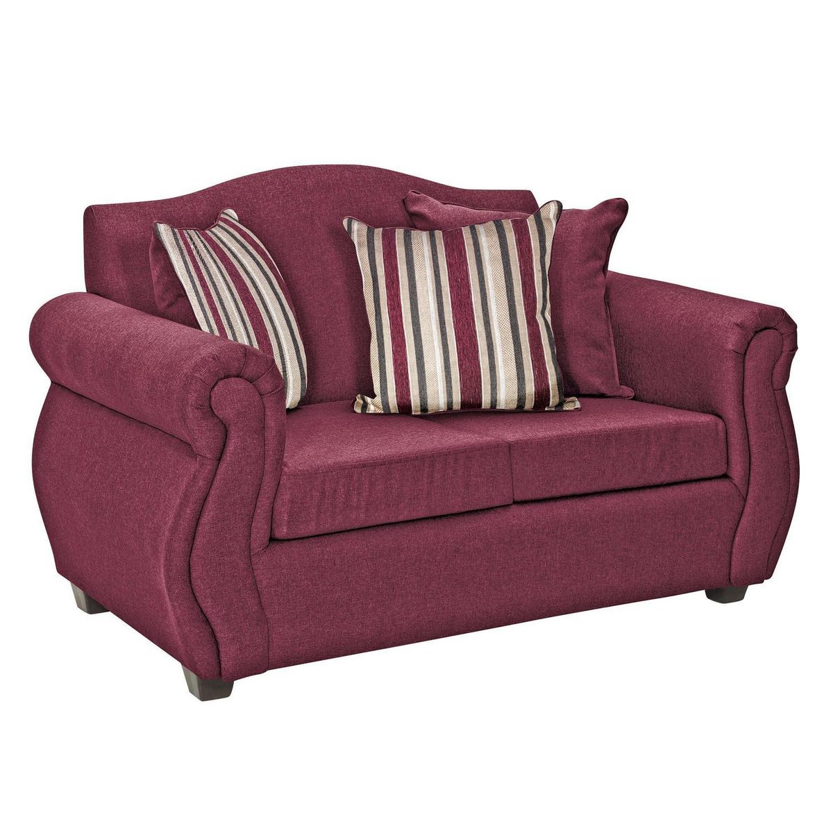 INTERMUEBLES - Sofá 2 cuerpos Violeta 150x93x83 cm Rojo