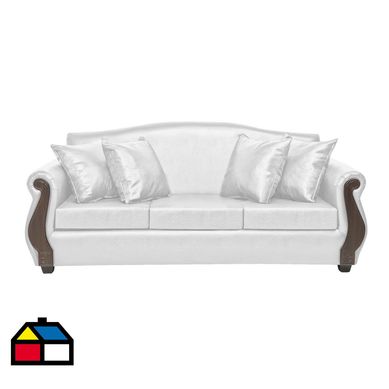 Sof 3 cuerpos New Bugambilia pu blanco