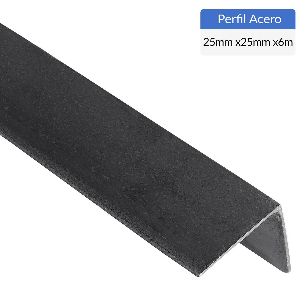 GENERICO - Ángulo Laminado Acero 25x25x5 mm 6 m