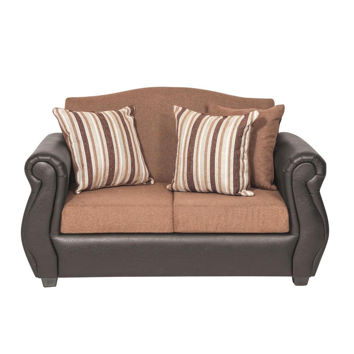 INTERMUEBLES - Sofá 2 cuerpos Violeta 150x93x83 cm Café