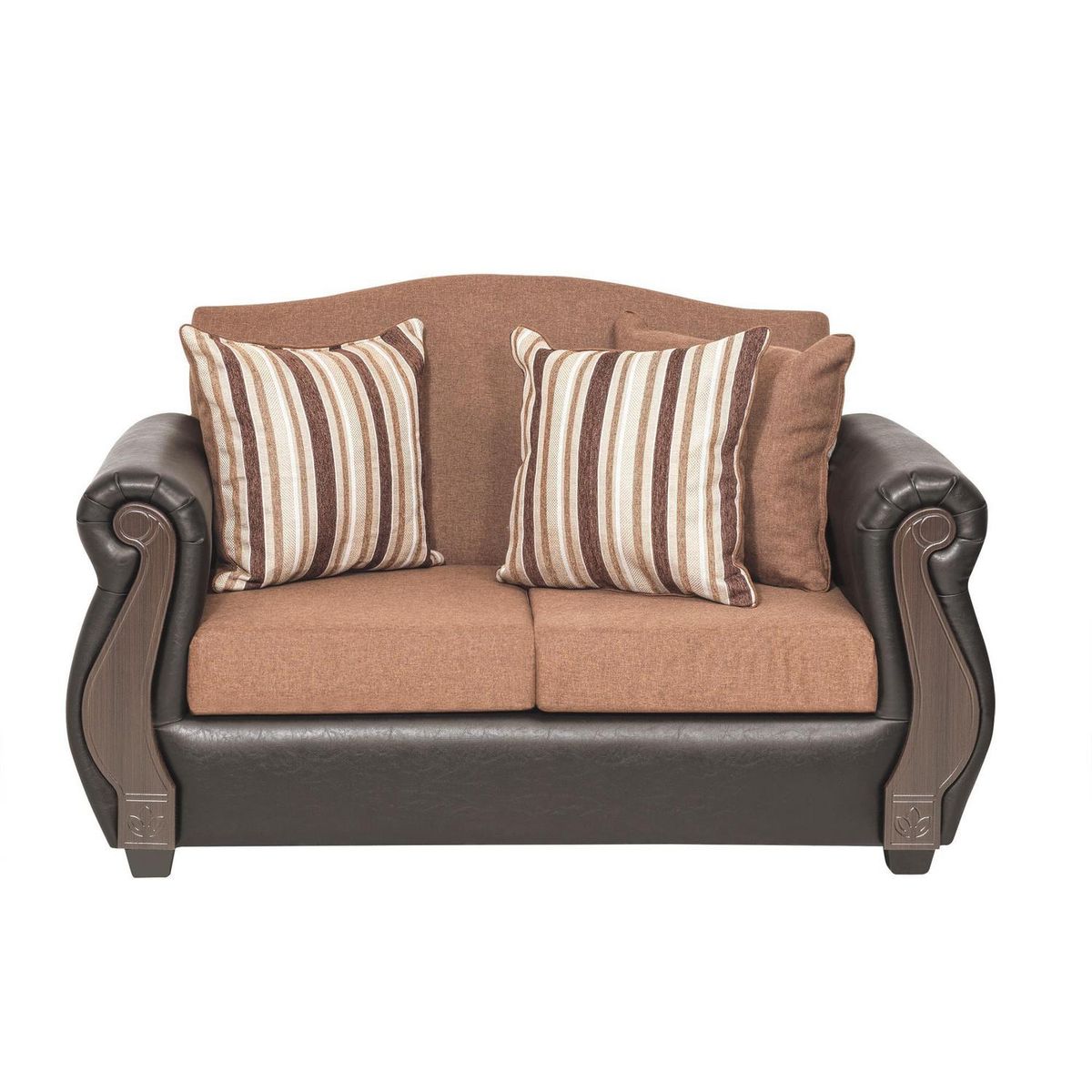 INTERMUEBLES - Sofá 2 cuerpos New Bugambilia 150x93x83 cm Café