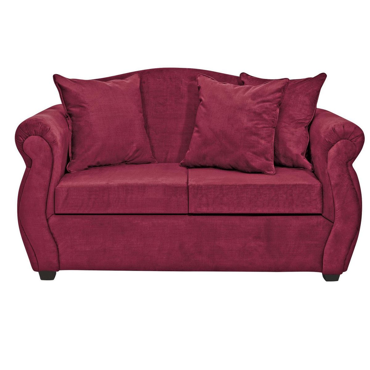 INTERMUEBLES - Sofá 2 cuerpos Violeta 150x93x83 cm Burdeo