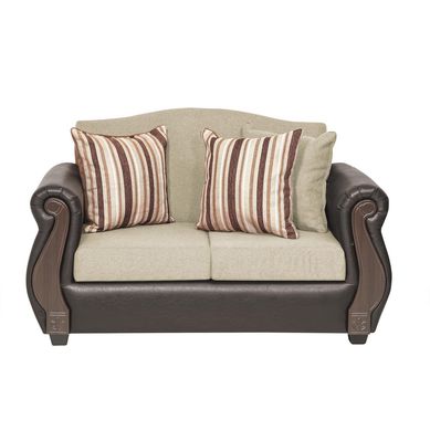 Sof 2 cuerpos New Bugambilia tela pu beige