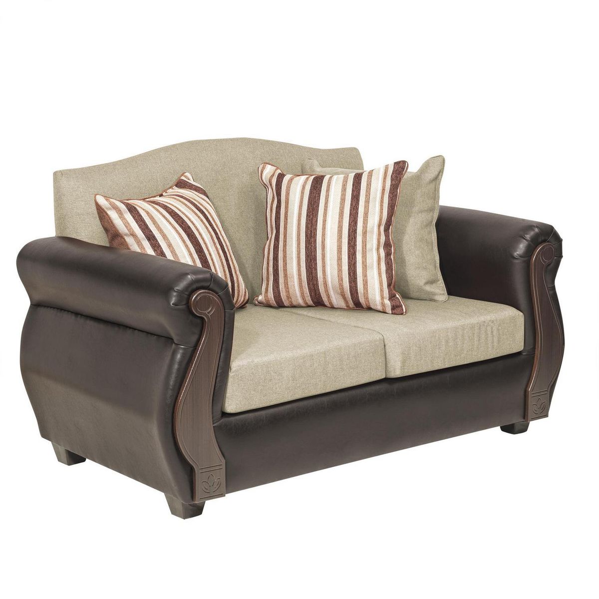 INTERMUEBLES - Sofá 2 cuerpos New Bugambilia 150x93x83 cm Beige