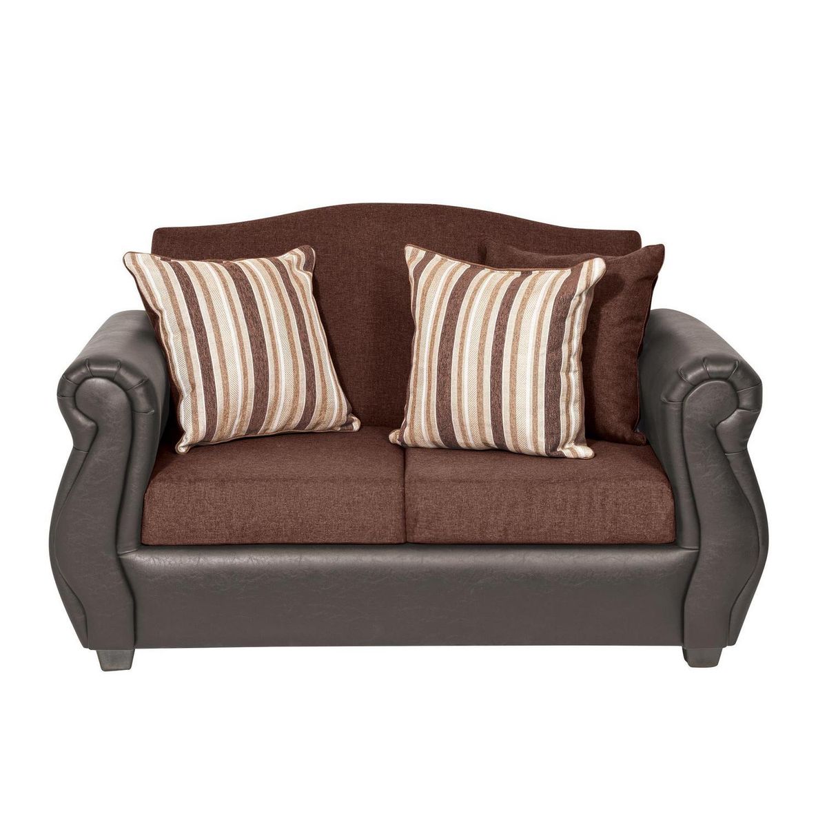 INTERMUEBLES - Sofá 2 cuerpos Violeta 150x93x83 cm Chocolate