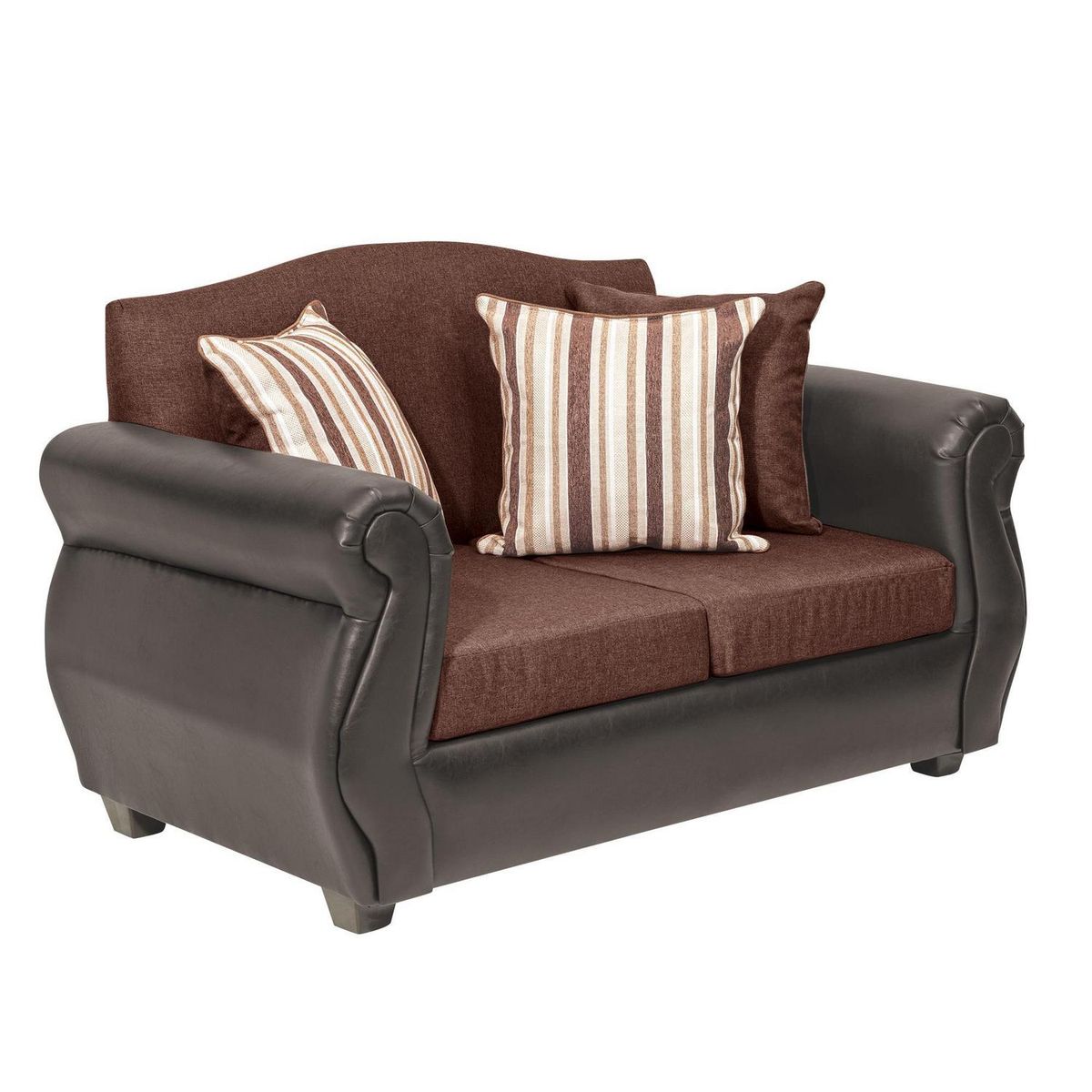 INTERMUEBLES - Sofá 2 cuerpos Violeta 150x93x83 cm Chocolate