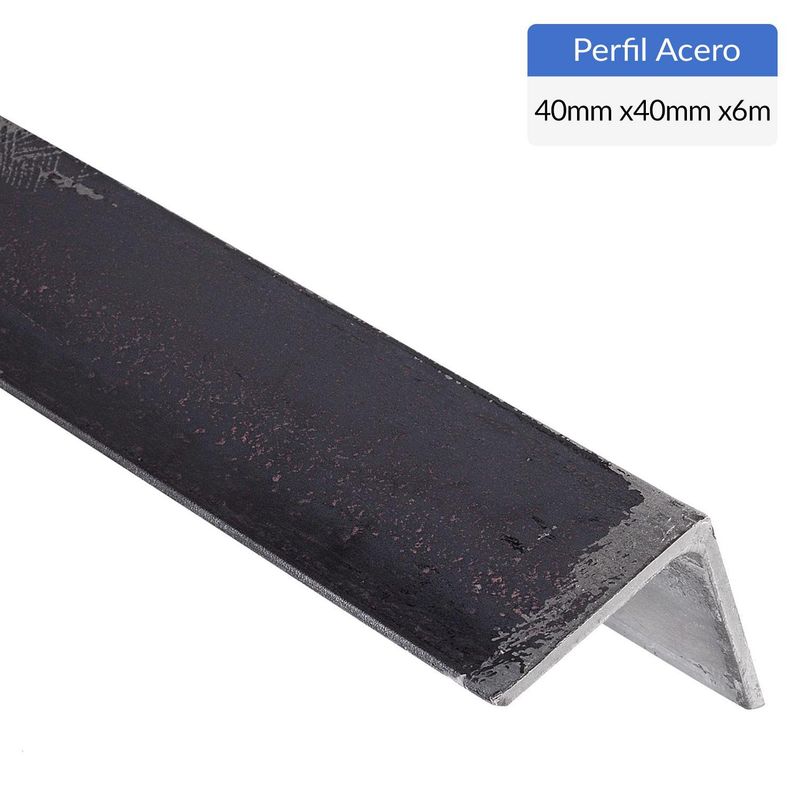 GENERICO - Ángulo Laminado Acero 40x40x3mm 6 m