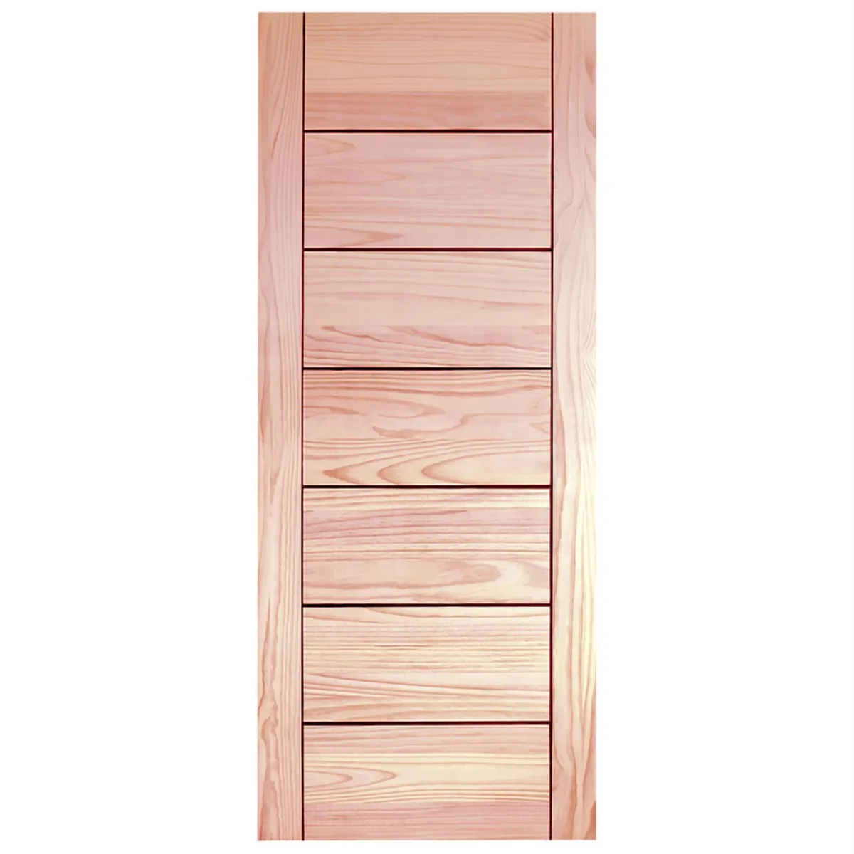 HOLZTEK - Puerta pino 7 paneles sin perforacion