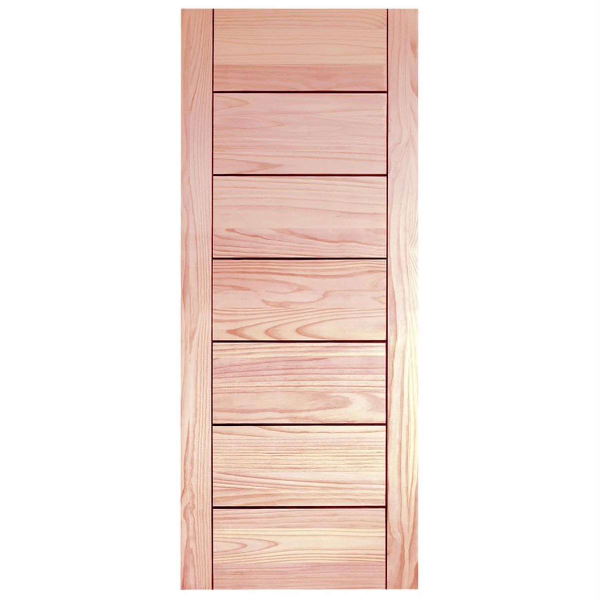 HOLZTEK - Puerta pino 7 paneles sin perforacion