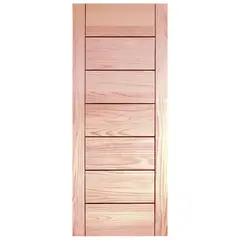 HOLZTEK - Puerta pino 7 paneles sin perforacion