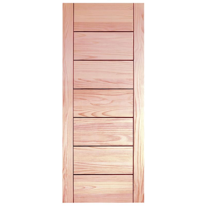 HOLZTEK - Puerta pino 7 paneles sin perforacion