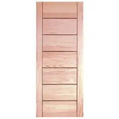 HOLZTEK - Puerta pino 7 paneles sin perforacion