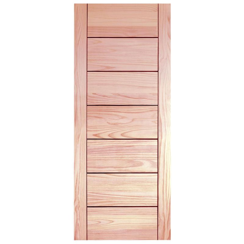 HOLZTEK - Puerta pino 7 paneles sin perforacion