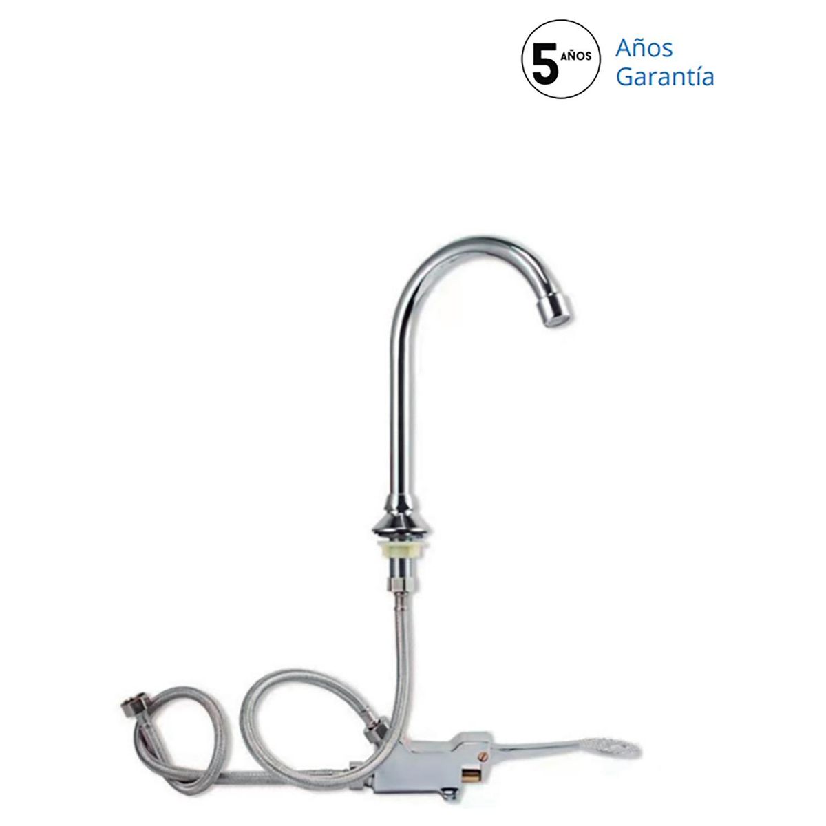 NIBSA - Juego Válvula de Pedal Simple Temporizada Cromado