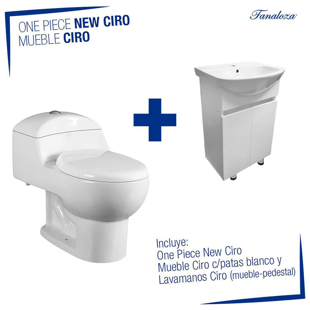 FANALOZA - Combo  one piece  new Ciro  más  mueble Ciro blanco