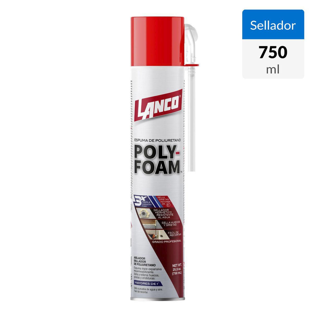 LANCO - Lanco 750 ml Aislante y Sellador Expansible Amarillo