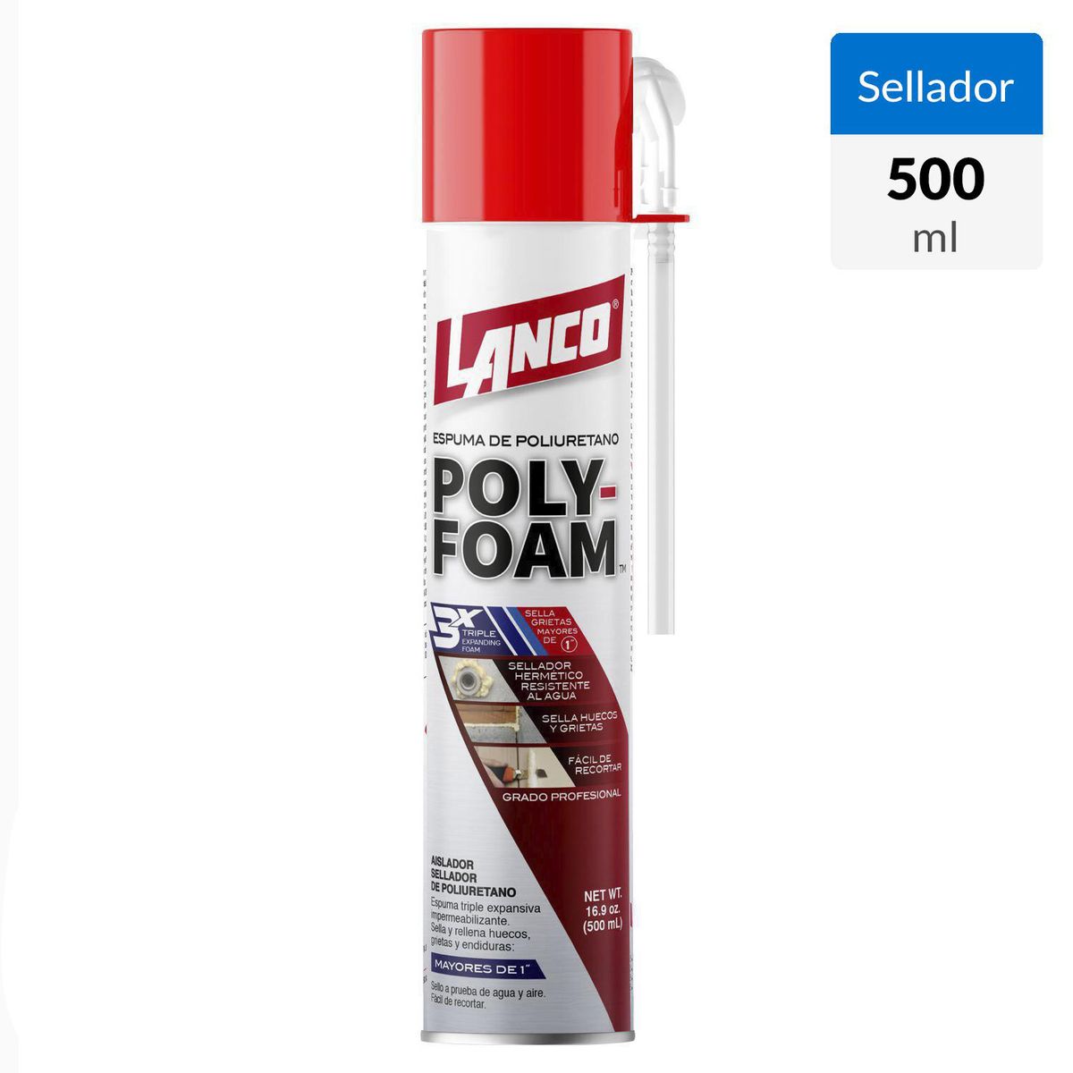 LANCO - Lanco 500 ml Expansiva Aislante Relleno de Grietas